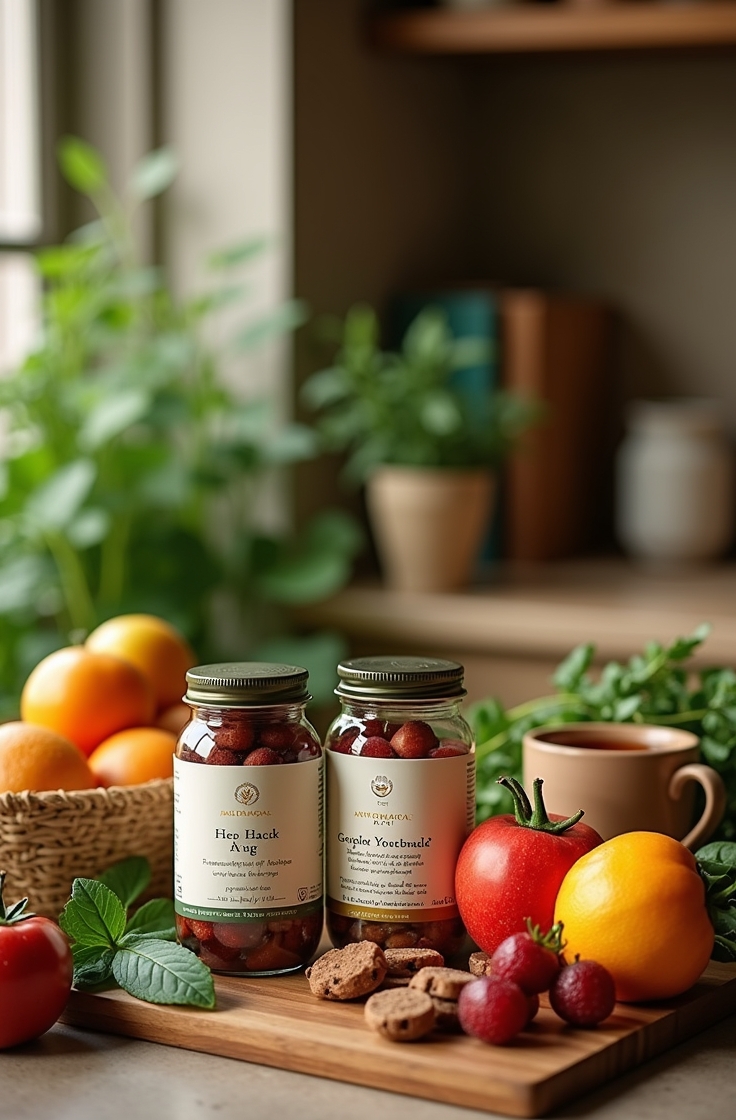 Fall seasonal foods including apples, squash, and pumpkin